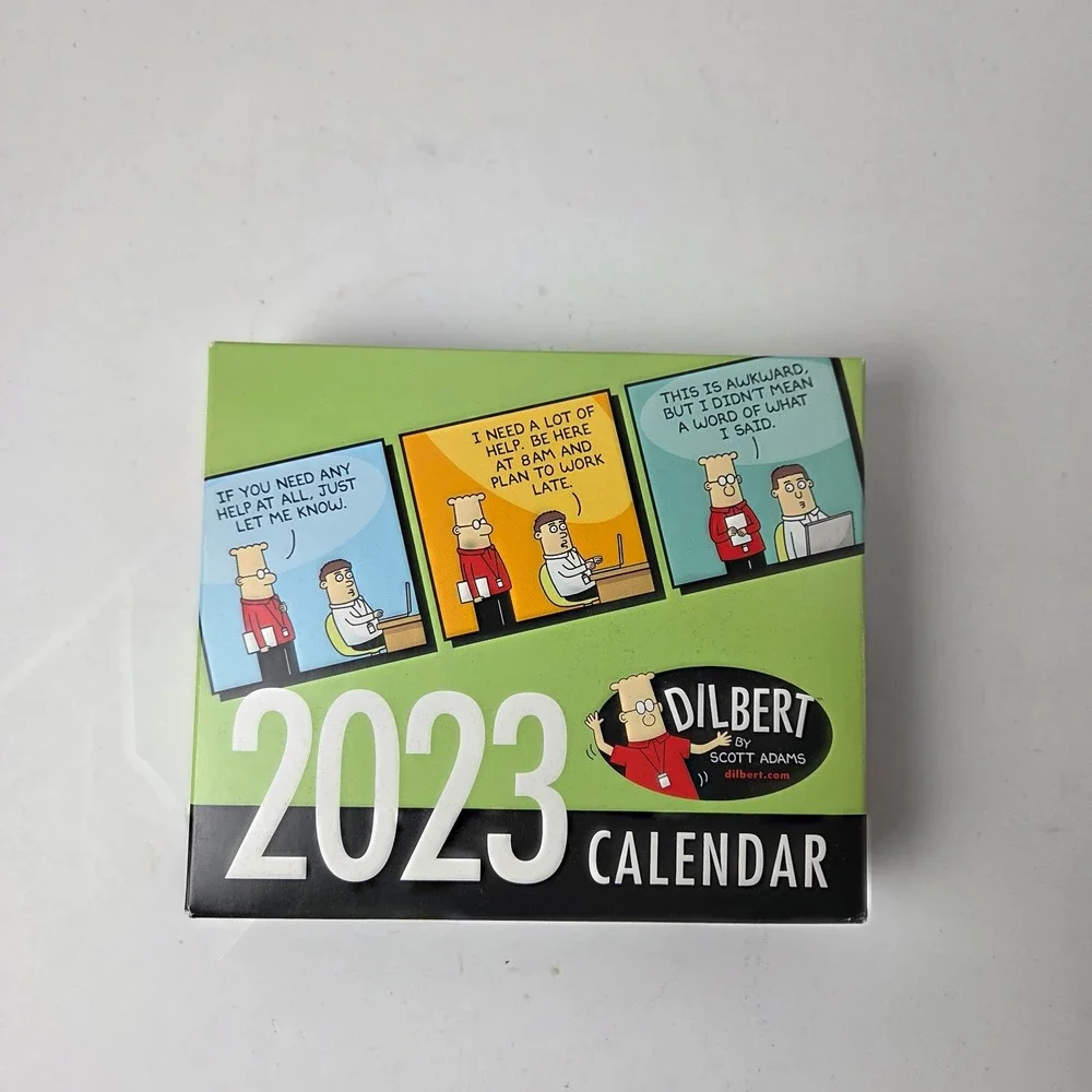 New Unopened Dilbert 2023 Desk Calendar by Scott Adams